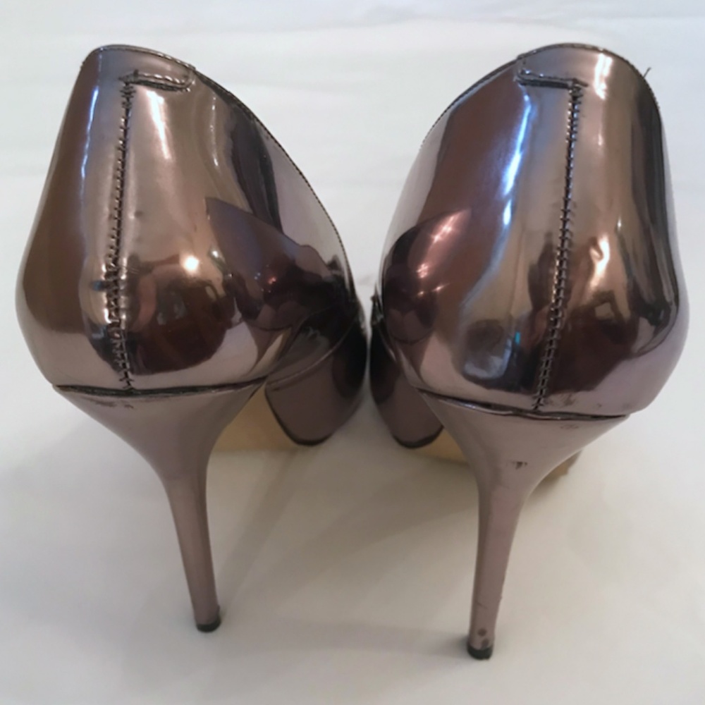Metallic Pointed Toe Pumps - image 4